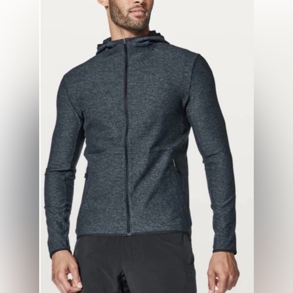 Lululemon Men’s Sz L Surge Warm Full Zip Hooded Running Jacket